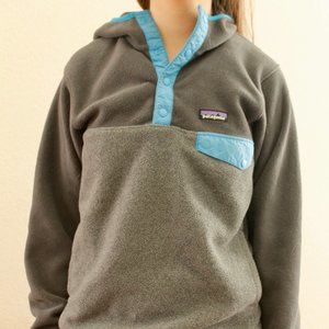 RARE- Patagonia Synchilla T-snap hooded pullover